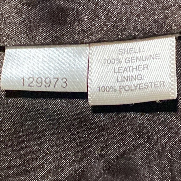 Ann Taylor Super Soft Genuine Leather Button Front Brown Collared Jacket Size 6 - Picture 8 of 10